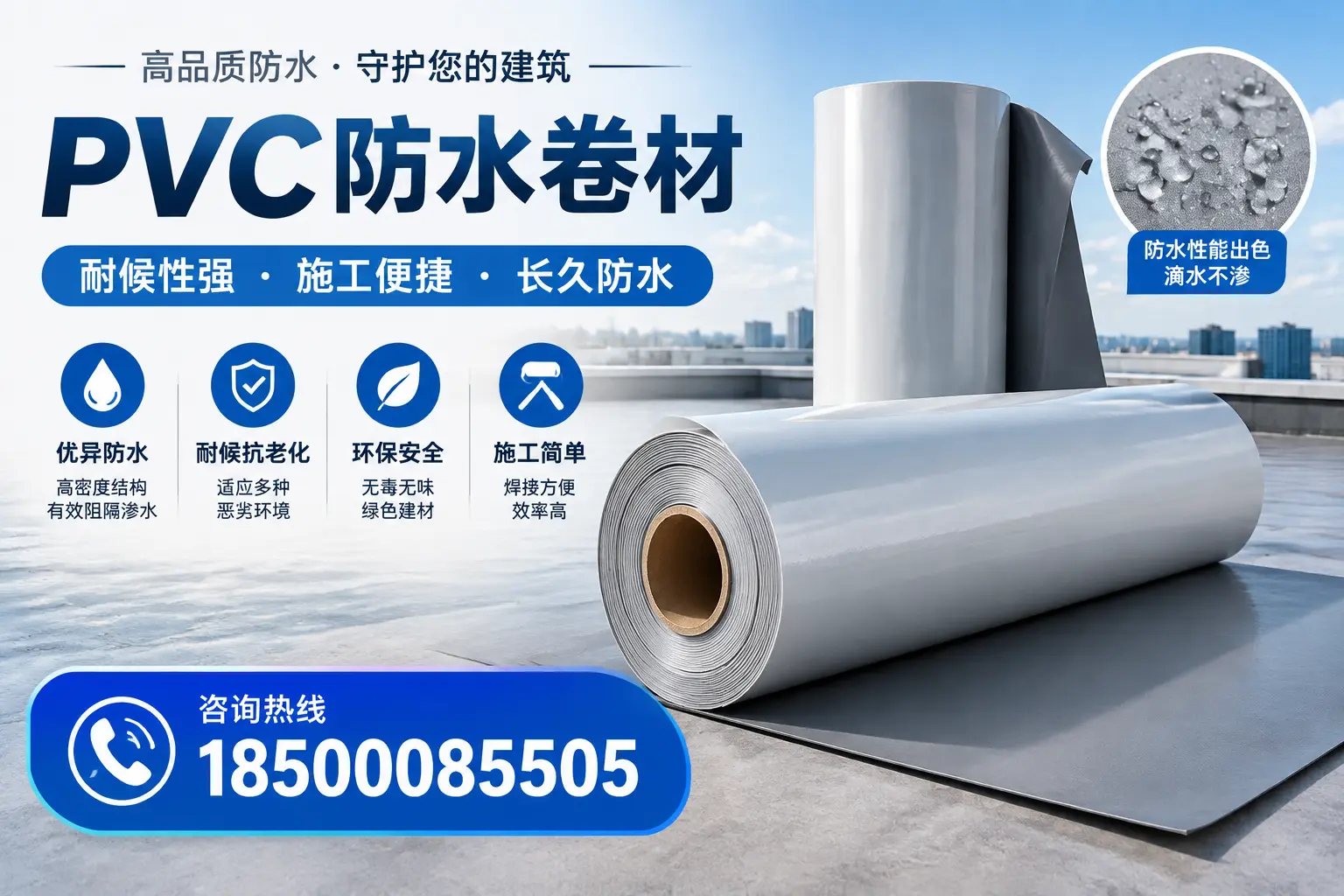 pvc防水卷材在西安的行业应用前景分析
